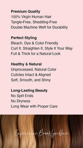 Brooklyn Hair 9A Silky Straight Human Hair Bundles – 100% Unprocessed Virgin Remy Weft Extensions